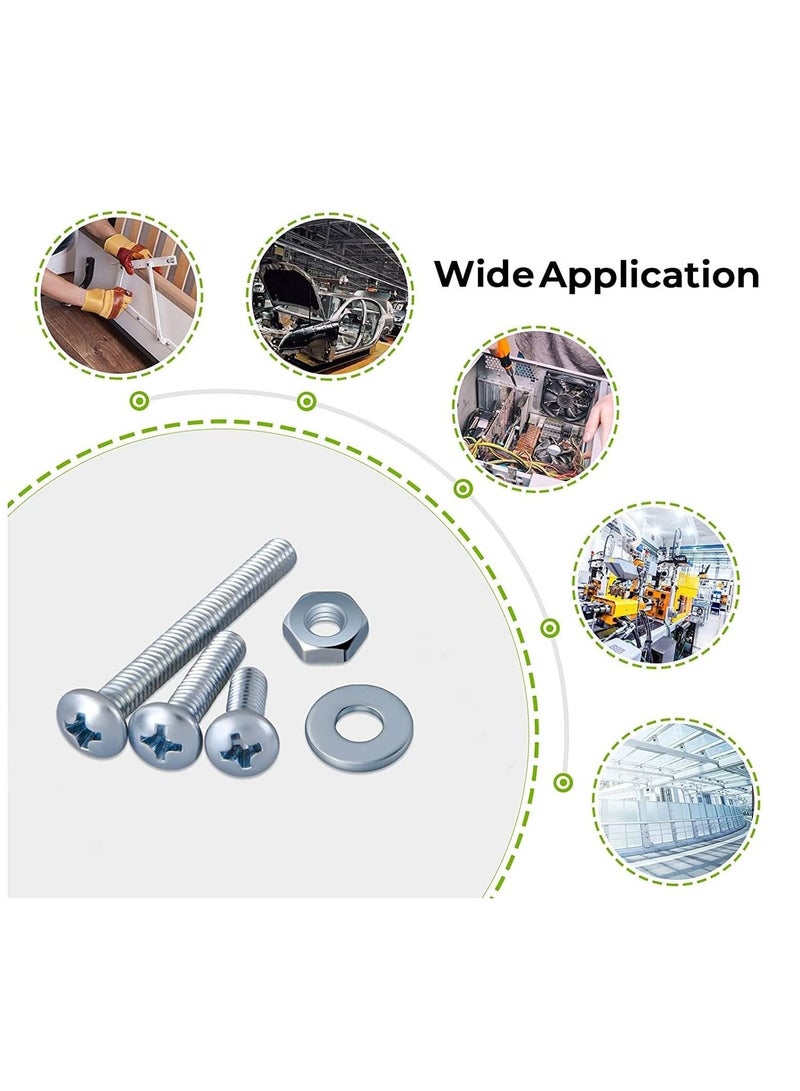 RACO Machine Screws/Bolts Stainless Steel Round Head Phillips Screws Muliti Purpose Use (100, 6x75mm) - Image 3
