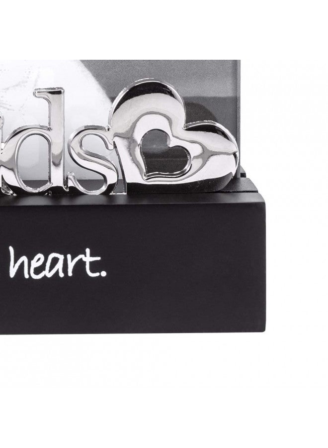 Malden International Designs Grandkids Desktop Expression with Silver Word Attachment Picture Frame, 4x6, Black - Image 3