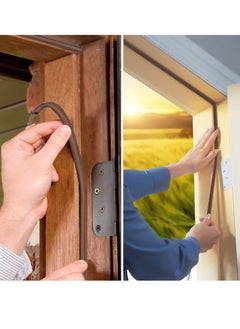 PAMEER Door Weather Stripping Window Seal Strip for Doors and Windows Self Adhesive Foam Weather Strip Door Seal Soundproof Seal Strip Insulation EPDM D Type 32ft or 10m Pack of 2  - Image 3