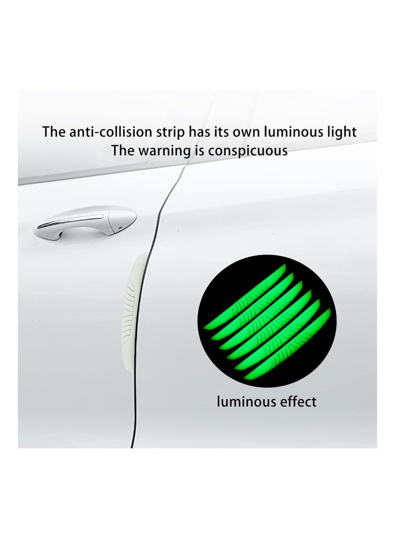 SOLARAE 6 PCS High Gloss Slim Door Edge Guards - Universal PVC Anti-Collision Bumper Protector, Luminous Door Decoration & Scratch Strip for Door Handles, Car Crash Protection. - Image 5