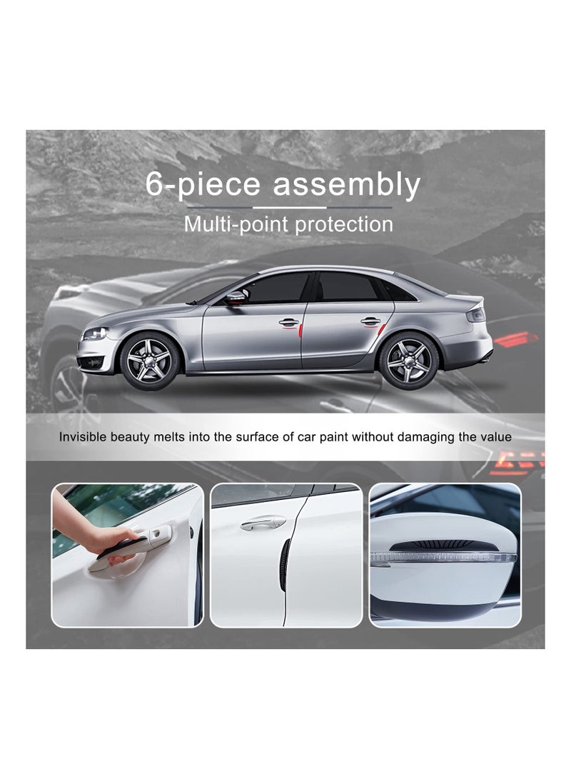 SOLARAE 6 PCS High Gloss Slim Door Edge Guards - Universal PVC Anti-Collision Bumper Protector, Luminous Door Decoration & Scratch Strip for Door Handles, Car Crash Protection. - Image 3