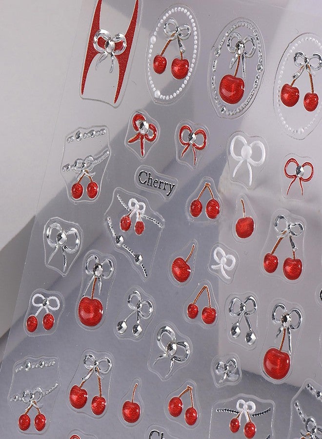 Charmark 5Sheet Nail Art Stickers Decals 3D Retro Heart Bow Sun Moon Star Rhinestone Nail Stickers for Nail Art Gold Silver Nail Design Kit Nail Accessories Self-Adhesive DIY Acrylic Manicure Nail Art Supplies - Image 5