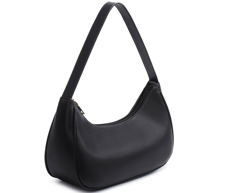 WSRYDJDL Fashion shoulder Bag for Women's Cute Hobo Tote Handbag Mini Clutch Underarm Purse for Daily Use/Work/Travel/Casual Outings (Black) - Image 4