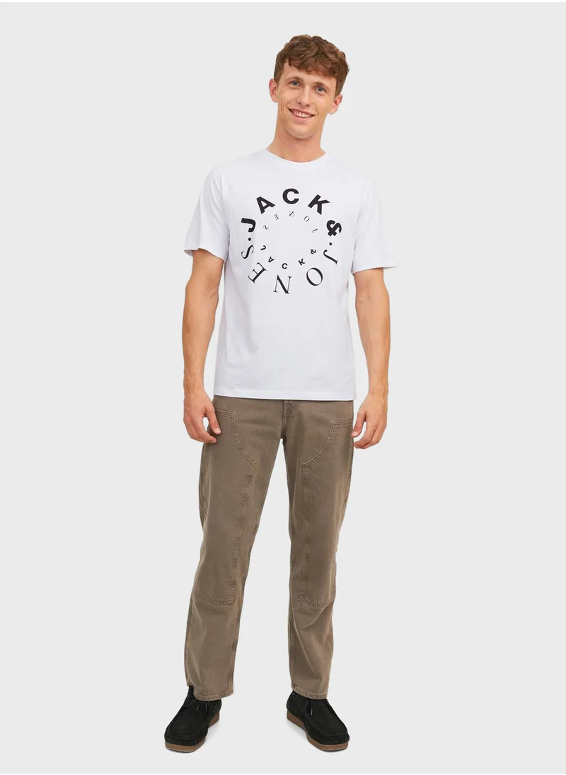 JACK & JONES Graphic Crew Neck T-Shirt