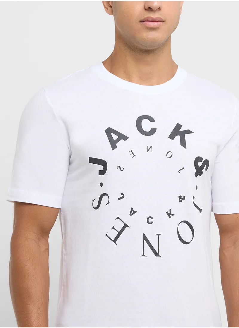 JACK & JONES Graphic Crew Neck T-Shirt