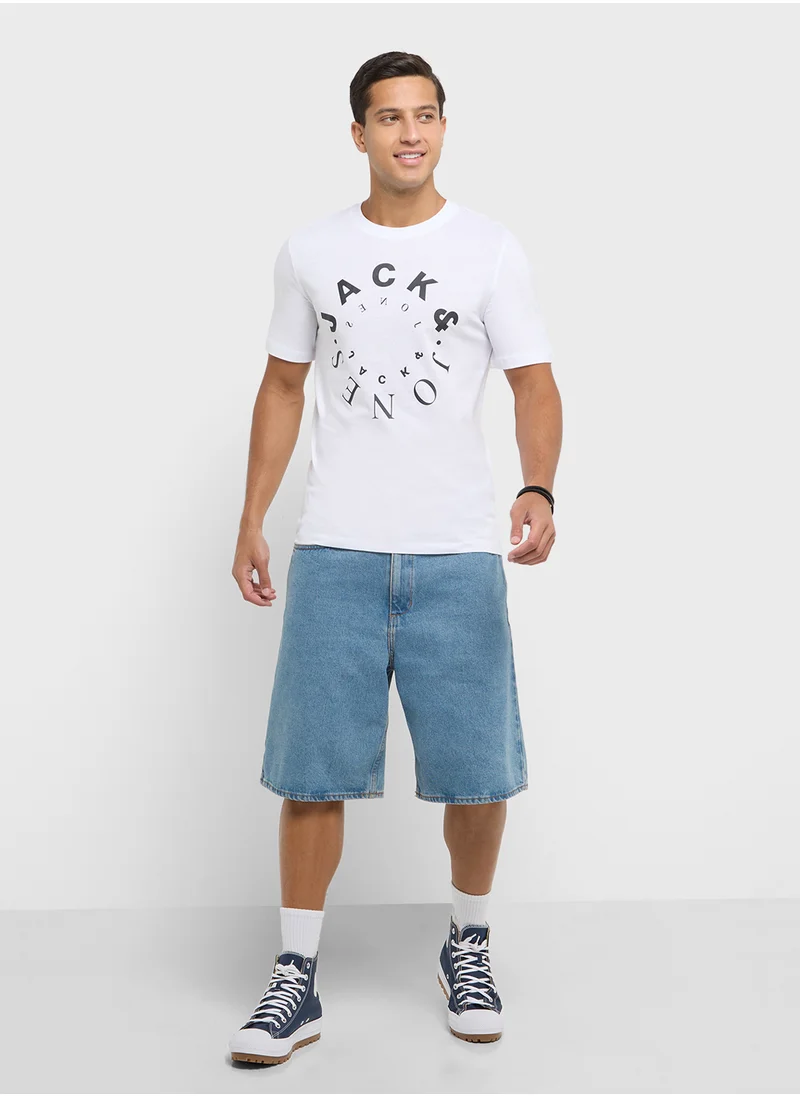 JACK & JONES Graphic Crew Neck T-Shirt