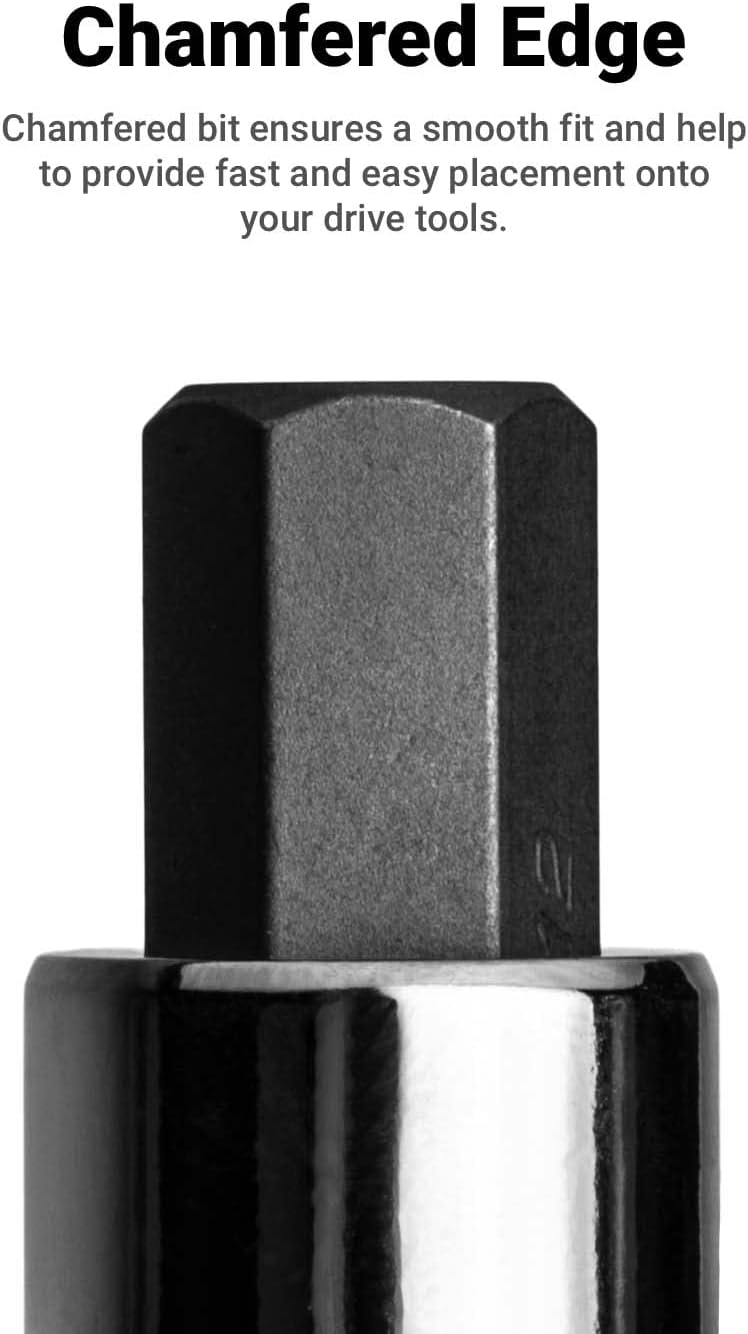 Capri Tools 3-0557 7/16-Inch Hex Bit Socket, 1/2-Inch Drive, SAE - Image 4