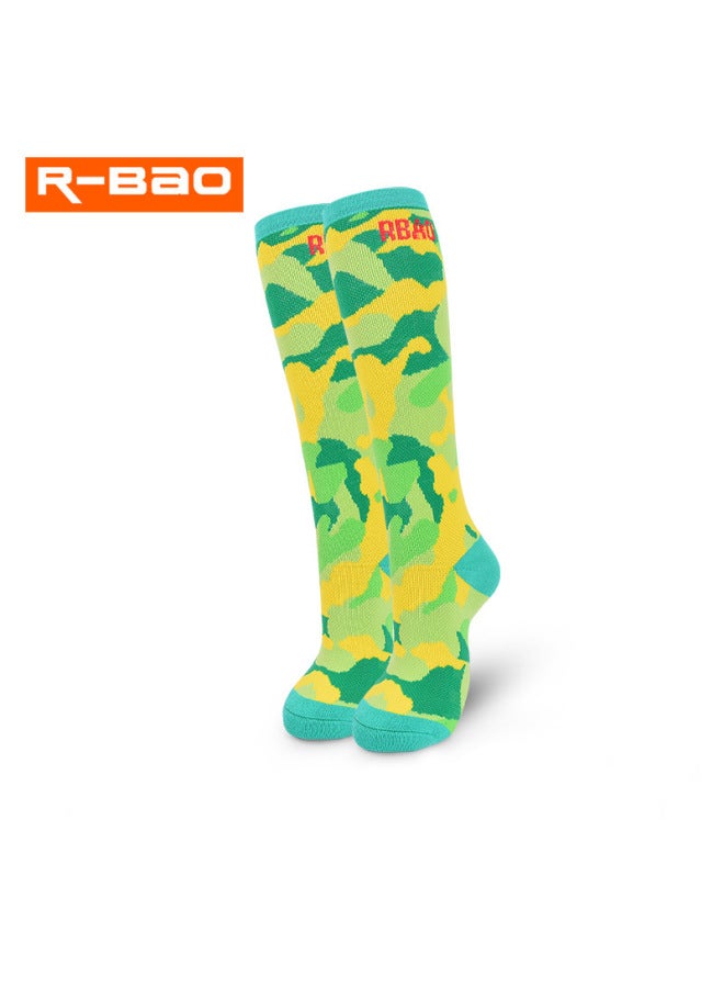 Long Tube Kids' Roller Skating Ski Socks Thickened Full Terry Snow Socks 5-10 Years Old