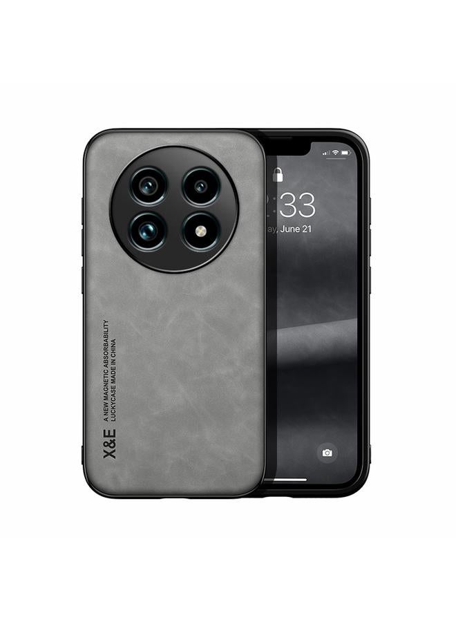 اس-توب جراب هاتف Realme 13 Pro Global Skin Feel Magnetic Leather Back Case - Image 1