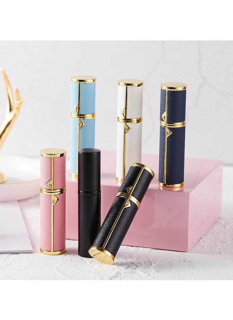 Arabest Perfume Bottles Empty Refill, Perfume Atomizer, Refillable Portable Mini Perfume Atomizer, Perfume Spray bottle Atomizer for Travel, Leaking Proof, Luxury Leather, 5ml (Dark Blue)  - Image 2