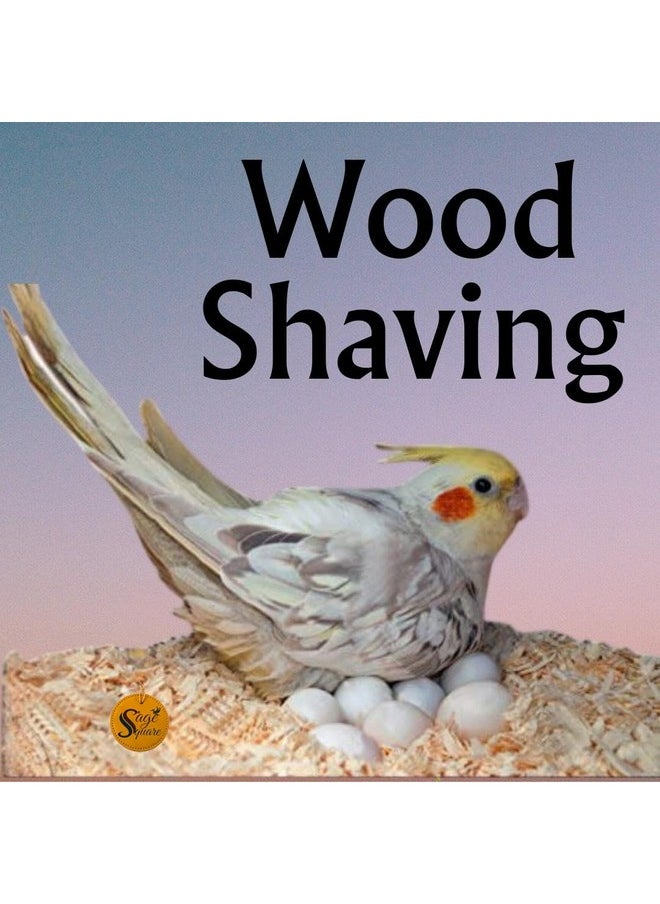 Sage Square Wood Shaving - Premium Natural Soft Bedding For Birds And Small Animals - Cozy Nesting Material For All Bird Species - Ideal For Hamsters, Gerbils, Rabbits & Guinea Pigs (150 Grm)  - Image 2