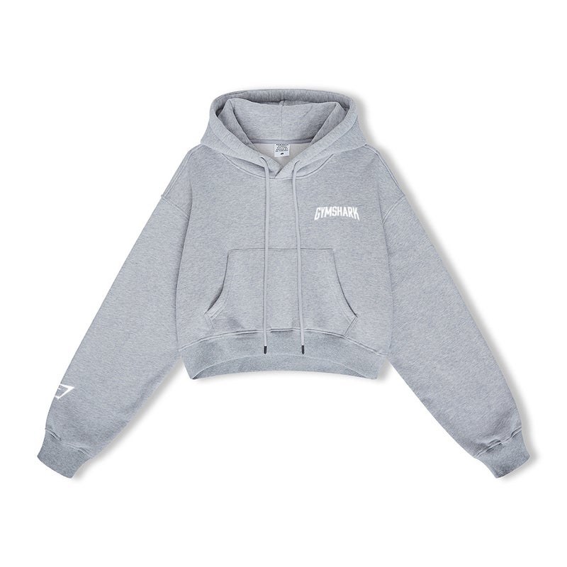Gymshark Women's Short Loose Hoodie Sweatshirt - Fitness Workout - Image 1