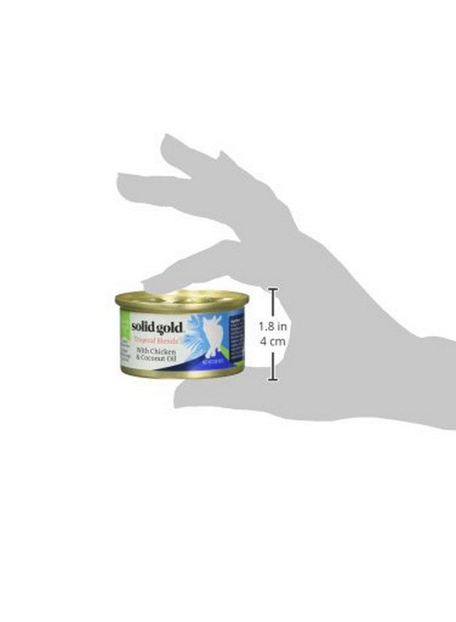 Solid Gold Tropical Blendz Wet Cat Food - Chicken Pate in Coconut Oil - Canned Cat Food, 24 Pack - Image 3
