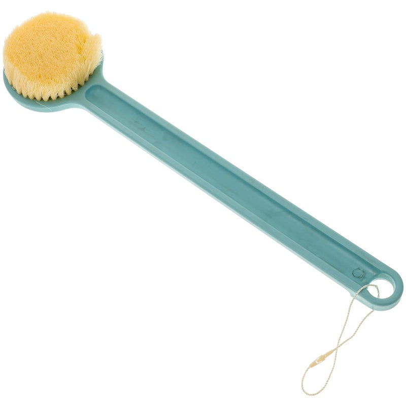 Long Handle Bath Brush Back Scrubber With Soft Bristles For Exfoliating Blue - Image 2