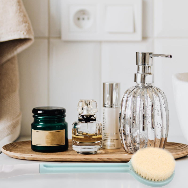 Long Handle Bath Brush Back Scrubber With Soft Bristles For Exfoliating Blue - Image 5