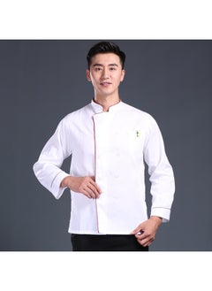 NIBEMINENT Chef Uniform Men Jacket Cooking Clothes Kitchen Shirt Waitress Food Service Hotel Fast Food Hot Pot Cake Shop  - Image 1