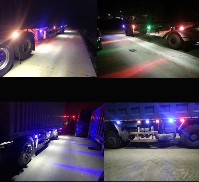 MACBOT 24Volt Truck Body High Intensity Side Marker Lights 33 LED front + 10 LED Down (Yellow) (4 Light in 1 Box) - Image 3
