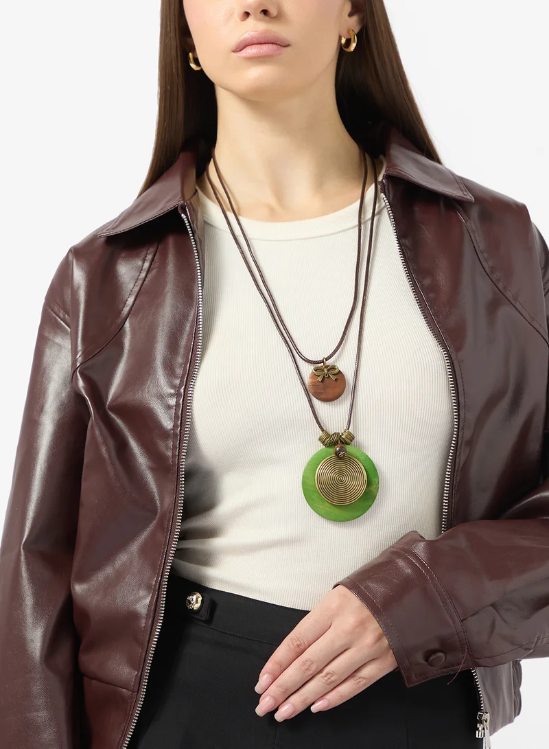 Ginger Dual Layered Boho Necklace