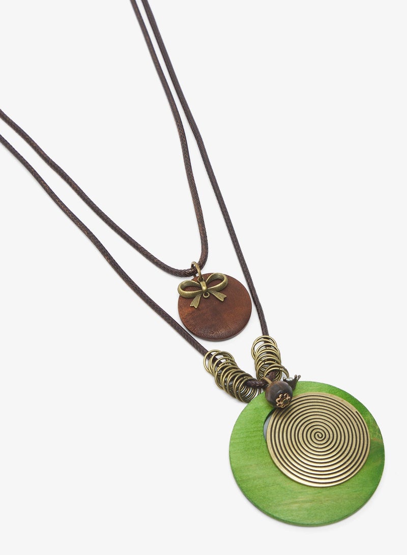 جينجر قلادة بوهيمية بطبقتين - Image 3