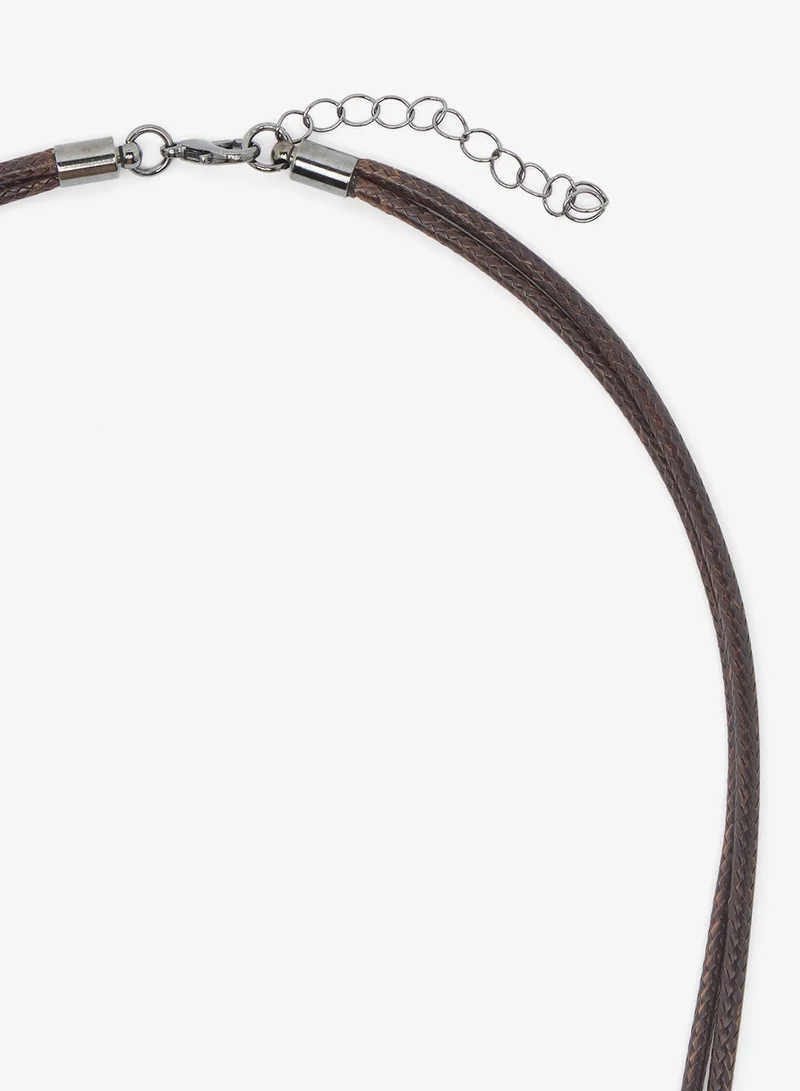 جينجر قلادة بوهيمية بطبقتين