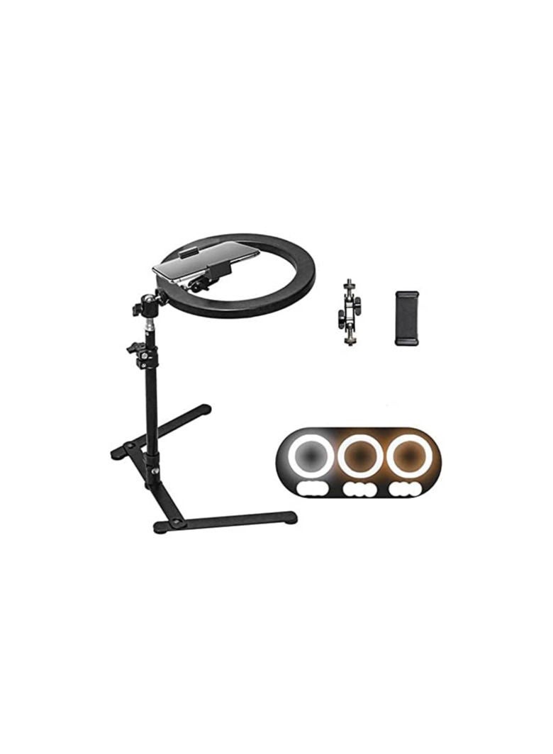 ضوء متعدد الالوان مع قاعدة مكتبية و حامل جوال للتصوير - Image 1