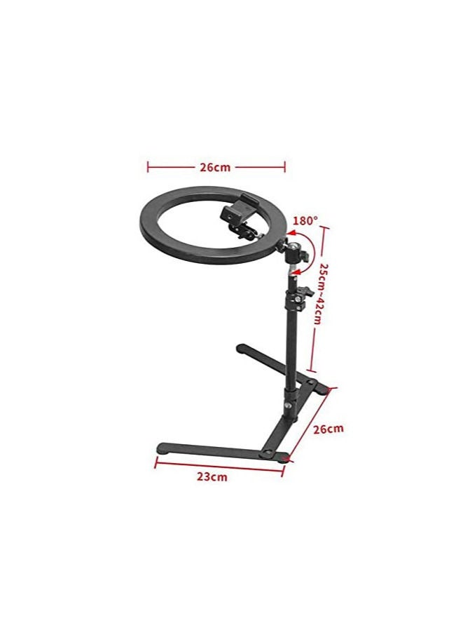 ضوء متعدد الالوان مع قاعدة مكتبية و حامل جوال للتصوير - Image 3