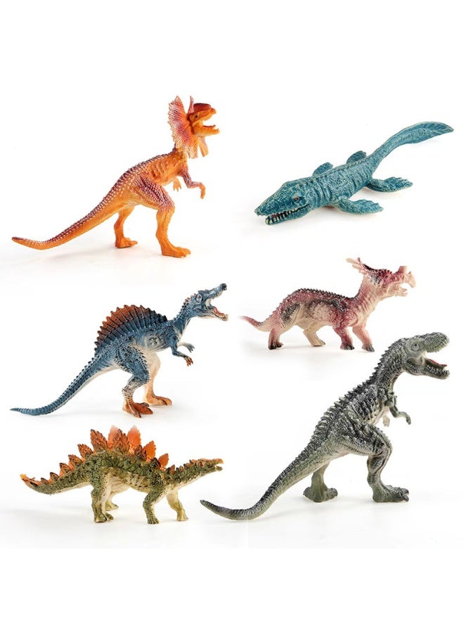 NIBEMINENT Children's Realistic Dinosaur Toys - Wild T. Rex, Triceratops, Stegosaurus, and More Animal Models