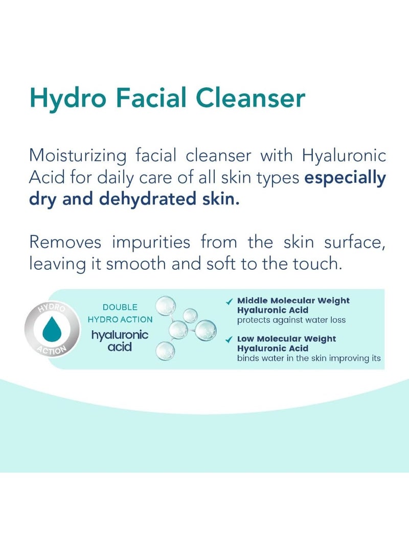 Novaclear Hydro Facial Cleanser 150ml – Gentle Face Wash with Hyaluronic Acid, Green Tea & Panthenol - Image 3