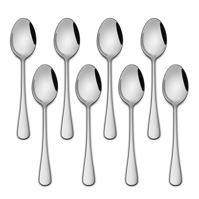 DEHOV 4.7 Inch Tea & Coffee Spoons,Set Of 8 Stainless Steel Espresso Spoons,Dishwasher Safe Small Spoon For Dessert Cake,Durable Metal Mini Spoon - Image 1