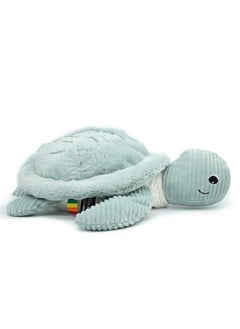 Les Deglingos Sauvenou Giant Turtle Plush Toy - Mint Green, Soft Corduroy, Eco-Friendly Padding, Perfect for Babies & Kids  - Image 3
