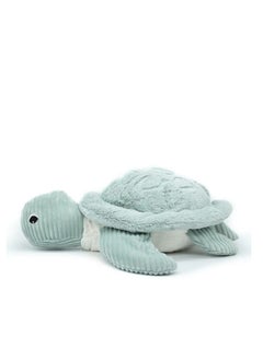 Les Deglingos Sauvenou Giant Turtle Plush Toy - Mint Green, Soft Corduroy, Eco-Friendly Padding, Perfect for Babies & Kids  - Image 5
