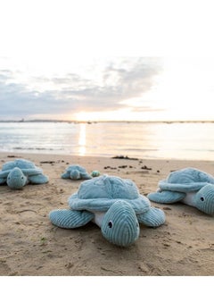 Les Deglingos Sauvenou Giant Turtle Plush Toy - Mint Green, Soft Corduroy, Eco-Friendly Padding, Perfect for Babies & Kids  - Image 2