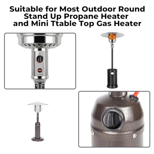 havyduti Outdoor Heater Replacement Parts, PropaneHeater Control Knob(4 pieces included),Suitable for Most Outdoor Round Stand Up, Pyramid and mini heater, Plastic Knob Control - Image 2