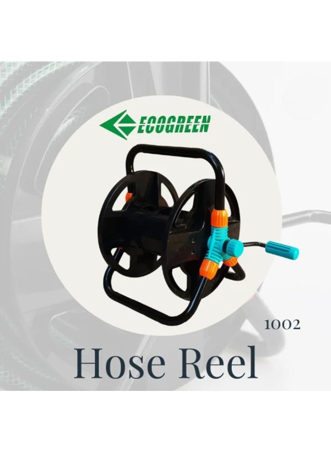 Ecogreen Hose Reel For 1/2" & 3/4" | Reel Stores Up To 150ft (45M) 1/2" Hose | 100ft (30M) 3/4" Hose [Made in Taiwan] - Image 1