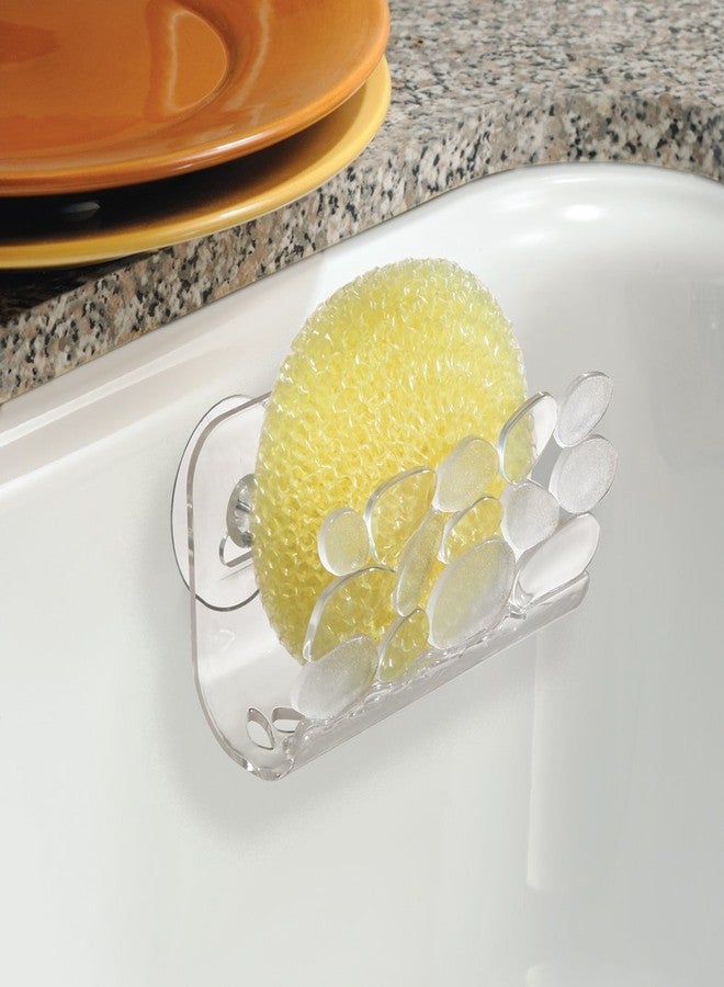 interDesign Pebbles Kitchen Sink Protector Mat, Divider Protector, Suction Sponge Holder - Image 2
