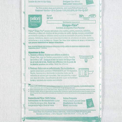 Pellon SF101 Shape-Flex Fusible medium weight woven interfacing White Sold by Yard - Image 2