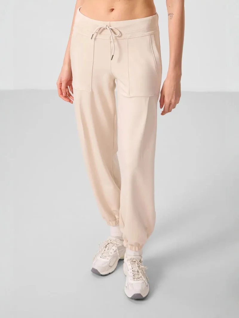 تومي لايف TOMMY Mid Waist Crepe Relaxed Pants with Pocket
