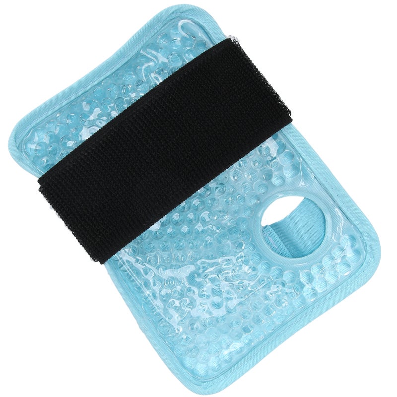 Wrist Ice Pack Wrap: Blue Adjustable Gel Pack - Soft Plush Lining Hot Cold Therapy for Rheumatoid Arthritis, Carpal Tunnel Pain, Sports Injury Recovery - Image 4
