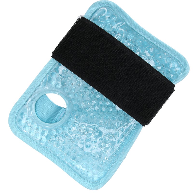 Wrist Ice Pack Wrap: Blue Adjustable Gel Pack - Soft Plush Lining Hot Cold Therapy for Rheumatoid Arthritis, Carpal Tunnel Pain, Sports Injury Recovery - Image 3