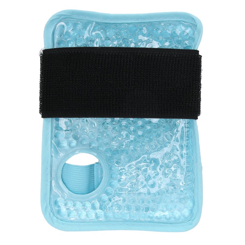 Wrist Ice Pack Wrap: Blue Adjustable Gel Pack - Soft Plush Lining Hot Cold Therapy for Rheumatoid Arthritis, Carpal Tunnel Pain, Sports Injury Recovery - Image 1