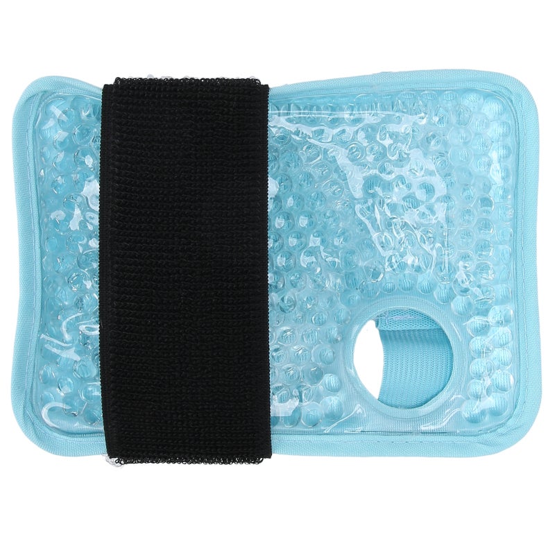 Wrist Ice Pack Wrap: Blue Adjustable Gel Pack - Soft Plush Lining Hot Cold Therapy for Rheumatoid Arthritis, Carpal Tunnel Pain, Sports Injury Recovery - Image 2