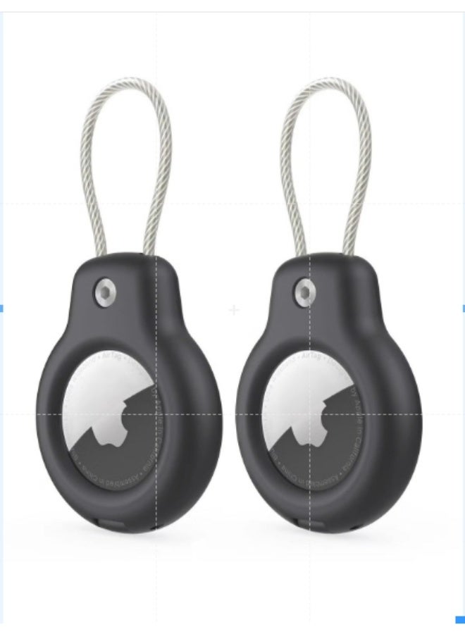 أنمي حزمة متوافقة مع حامل بطاقة الهواء الآمن مع كابل سلكي (أسود/أسود)