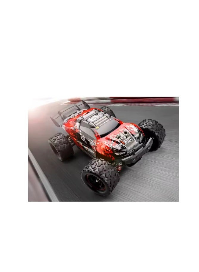 Lighting Hurricane Monster Truck 4-WD RC Car Red With Spoilers 1:18 Scale HS18421 - Image 3