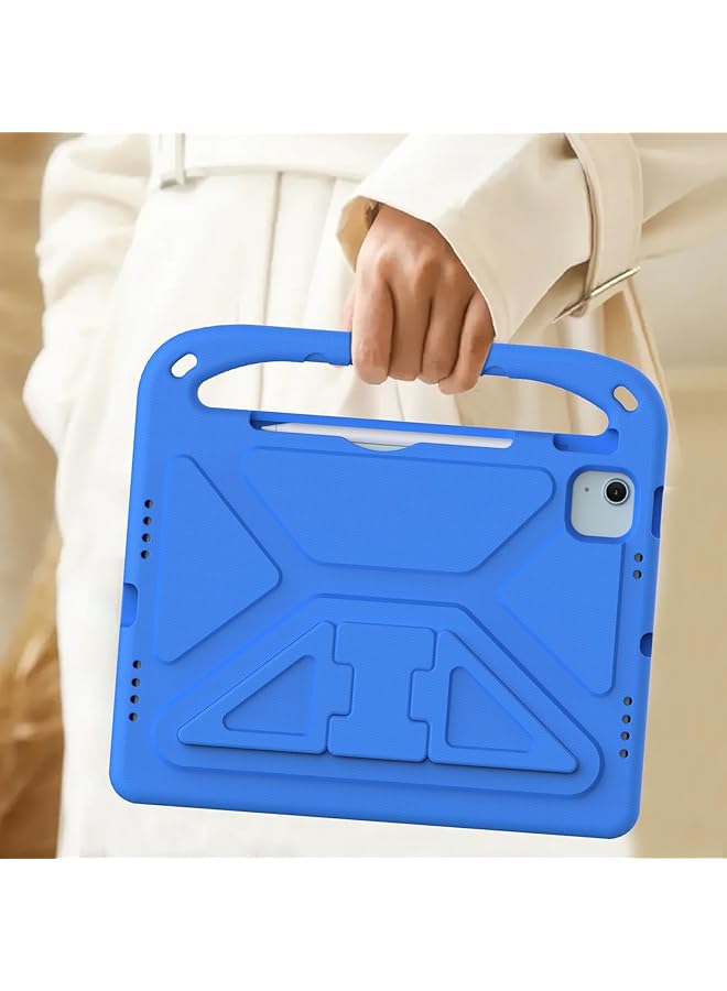 إيروريكس حافظة للأطفال من ايباد اير 11 انش M2 2024 برو 11 انش 2024 M4 حافظة خفيفة الوزن من مادة ايفا صديقة للأطفال ومضادة للصدمات مع مقبض وغطاء قوي للكمبيوتر اللوحي باللون الأزرق - Image 5