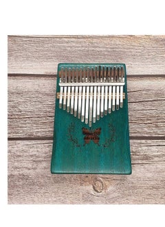 Mike Music Mike Music Kalimba Mbira Thumb Finger Piano Portable 17 Keys Solid Wood Musical Instrument Gift for Music Lovers Beginners(green butterfly)  - Image 2