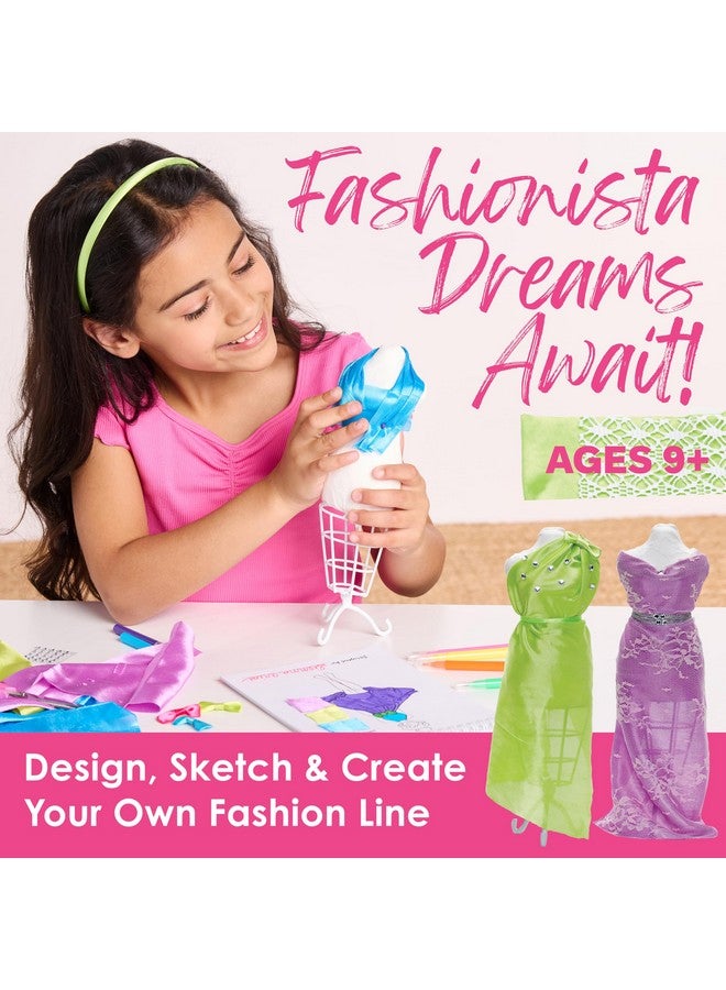 Creativity for Kids Creativity for Kids Designed by You Fashion Studio: DIY Fashion Designer Craft Kit for Girls Ages 9-12, Dress Design Kit & Sewing Kit for Kids, Gifts and Toys for Girls - Image 2