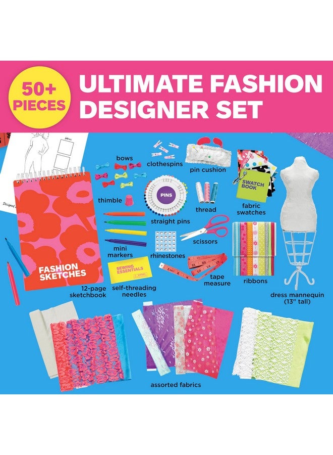 Creativity for Kids Creativity for Kids Designed by You Fashion Studio: DIY Fashion Designer Craft Kit for Girls Ages 9-12, Dress Design Kit & Sewing Kit for Kids, Gifts and Toys for Girls - Image 3