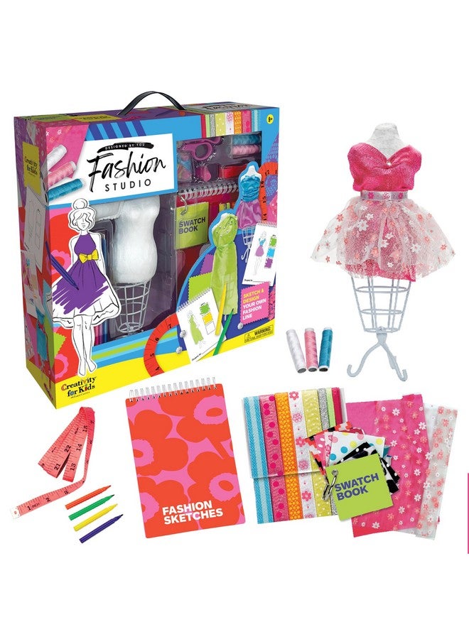 Creativity for Kids Creativity for Kids Designed by You Fashion Studio: DIY Fashion Designer Craft Kit for Girls Ages 9-12, Dress Design Kit & Sewing Kit for Kids, Gifts and Toys for Girls - Image 1