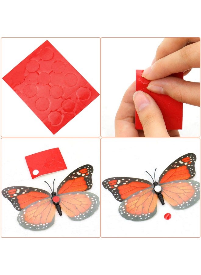 AQUEENLY Monarch Butterfly Decorations, 4.72'' Orange Premium Artificial Monarch Butterfly to Decorate for Craft, Home, Wall, Wedding, Party (12 Pcs) - Image 3