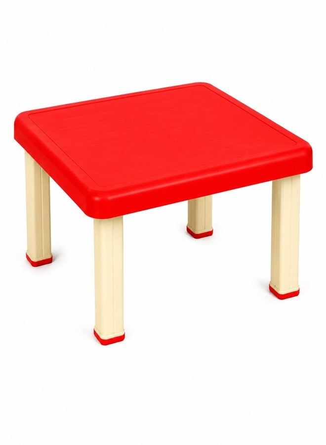 SIGNATRON Plastic Strong and Durable Kids Table for Studying Dining Home Virgin Material for 2 to 10 Years | Sustain Upto 50 KG (Red Low Table) - Image 2